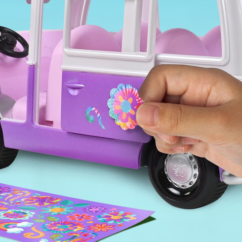 Sunny Days Entertainment Honey Bee Acres Rainbow Ridge Flower Groove Van - Purple Vehicle with Unicorn Figure