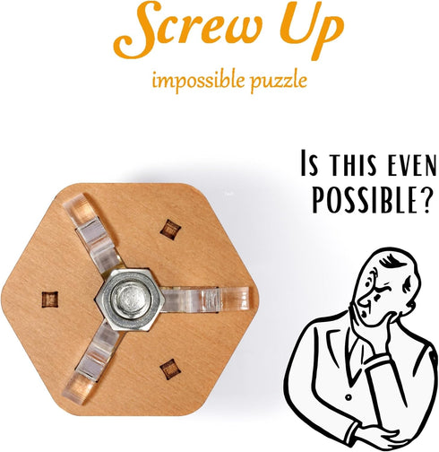 Impossible Puzzle - Brain Teaser for Adults, Mechanical Logic Mind Game