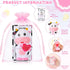 50 Sets Set Jenaai Cute Rubber Cow Gifts Include Squeak Floating Cows Moo Moo Cards Organza Bags Rubber Animal Figures