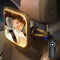 Baby Car Mirror with Light, Rechargeable Rear Facing Mirror with Remote Control, 360° Rotation, Clear Vision