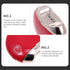 HEALSOPTHY Trimmer Set Electric Nail Kit for Seniors Safe Automatic Nail Clipper with Splash Guard Red Cordless