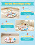 (0-12Mo) 5-Sensory 5 Tummy Montessori Baby Play Gym & Activity Mat for Brain Development | Zones + Toys |Portability