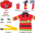 3 4 5 Liberry Fireman Costume for Kids Years Old, Firefighter Tools with Fire Extinguisher, Pretend Play Toy Gift