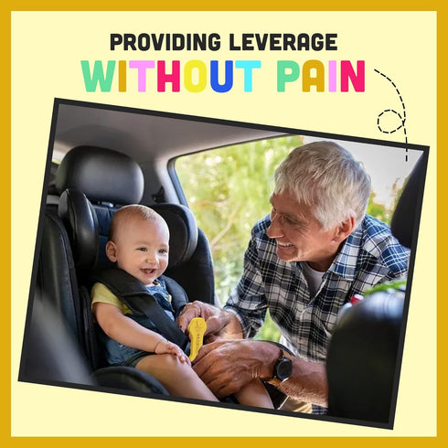 (2 Packs Bucklebee Easy Car Seat Buckle Release Aid for Children Unbuckle Car Seat Release Tool - Button Pusher