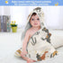 WELLDAY 30x30 Inch Western Cowboy Hooded Baby Bath Towels, Cotton Soft Hooded Towel for Babies - Absorbent Baby Bath