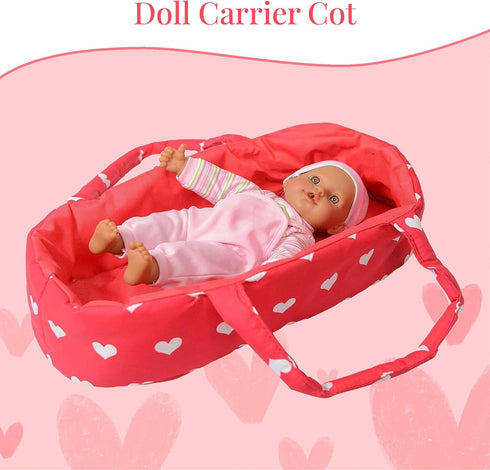 Set, 3-in-1 3-4 Baby Doll Stroller Play Babydoll Stroller with Removable Bassinet Baby Carriage for Dolls Toy Doll