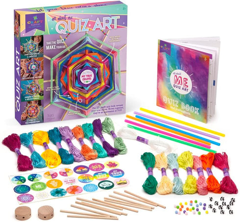 8+ Craft-tastic All About Me Quiz Art Craft Kit Answer Fun Questions to Make a Personalized Piece of Art Ages