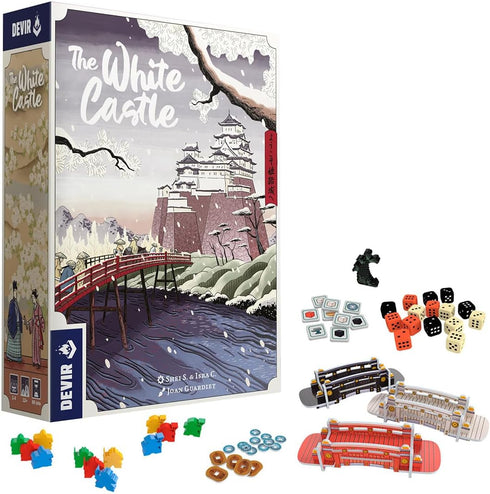 12+, 14 85 Devir - The White Castle Board Game Strategic Eurogame with Worker Placement, Dice Placement & Resource
