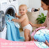 Individz Custom Hooded Bath Towel with Name, Personalized Highly Absorbent Bunny Towels, Baby Bath Towels for Girls
