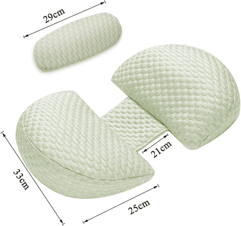 ele ELEOPTION Pregnancy Pillow for Sleeping Pregnant Women Soft Pregnancy Body Pillow, Support for Back, HIPS Maternity