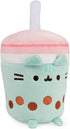 GUND Pusheen Boba Tea Cup Plush Cat Stuffed Animal - Ages 8 and Up, Green/Pink, 6”