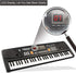 LeeQee Digital Keyboard Piano for Kids - 61 Keys Multifunction Electric Piano with Microphone for Ages 3-12 (Black)