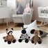 Elcoho 8 Pieces Safari Stuffed Animals Plush Jungle Animal Toys, 9.8 Inch Zoo Stuffed Animals Set for Animal Themed