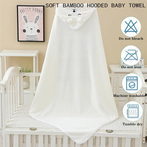 2Pack 31.5x31.5 Set Baby Bath Towel with Hooded Absorbent Soft Hooded Towel for Newborns Unisex in Bath Towel Gift