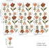 6 QUCHENG Boho Wall Stickers Girls Bedroom Removable Wall Decals Nursery Kids Room Decor Vinyl Murals DIY Cute
