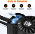 AMTIFO Baby Powerful Stroller Fan, Portable Fast Charging Mini Fan with 4 Speeds, Flexible Clip On