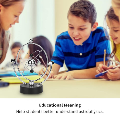 Tnfeeon Art Asteroid USB Battery Power Supply, Electronic Perpetual Motion Desk Toy for Home Office Decoration