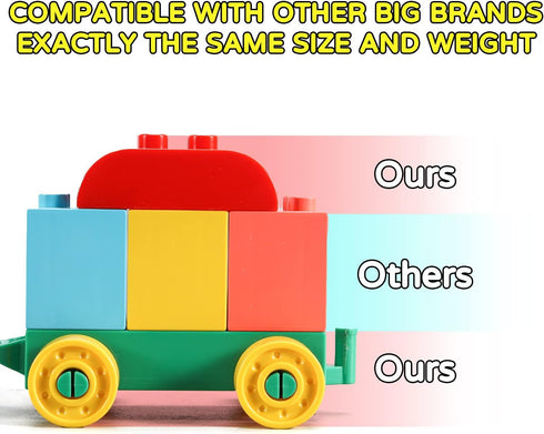 Counting 3,4,5,6,7,8+ Dinosaur Building Blocks Toys,Jurassic Theme Building Blocks,With A Train,A Big T-rex,and Three