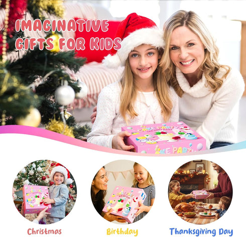 hittaty 12 Air Dry Clay Kits for Kids - Cake Themed Model Magic Clay, Boxes Molding Clay for Kids with Sculpting Tools