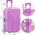 Srua Don 18 Inch Set, 18inch Doll Suitcase Travel Luggage Play Mermaid Theme Travel Carrier Storage Accessories