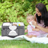 Volnamal Diaper Caddy with Wipe Dispenser One-Handed Access, Premium Diaper Organizer, Portable Car Organizer Nursery