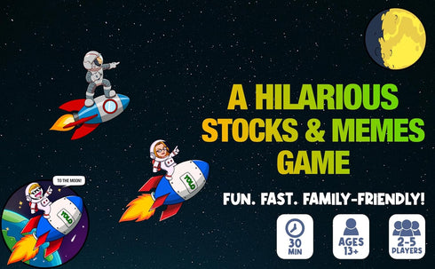 YOLO! WSB Edition – A Hilarious Card Game Featuring Stonks, Memes & Infinite Tendies – Family-Friendly, 2-5 Players, 30 Minutes (Ages 13+)