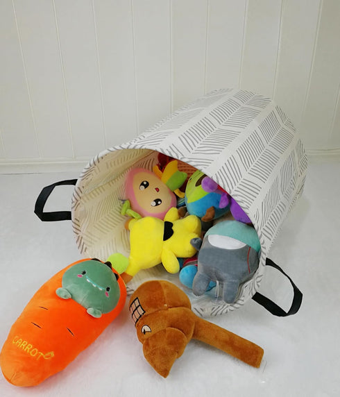 Round Laundry Hamper Storage Basket Organizer for Clothes and Toys with Handles, Gift Basket for Kids