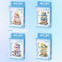 MEIEST 4 Set,Simulation Mini City Shop Street View Building Blocks Model Architecture Collection Particle Construction