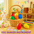50 GIFTEXPRESS PCS Easter Egg Shakers for Kids Colorful Percussion Musical Maracas for Toddlers, Baby Sensory Toys