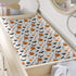 KuphiL10C Girls-16x32 Halloween Pumpkin Bats Stars Pattern Baby Changing Pad Cover, Unisex Fall Winter Holiday Nursery