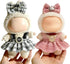VVQUI (2 Pack) Clothes for LABUBU 17cm Doll (NO Dolls), Black Plaid Outfit