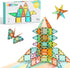 Magnetic Tiles 100-Piece Set for Kids, Magnetic Building Blocks STEM Toys for