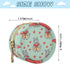 PYBUG Hippos Round Pacifier Storage Case, Polyester & TPU Lined with Hook Buckle, Pacifier Container Box for Baby