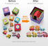 6 Set 18M-6Y, Counting Atoylink Stacking Blocks Nesting Toys with Magnetic Animal Train, Farm Cubes Number Learning