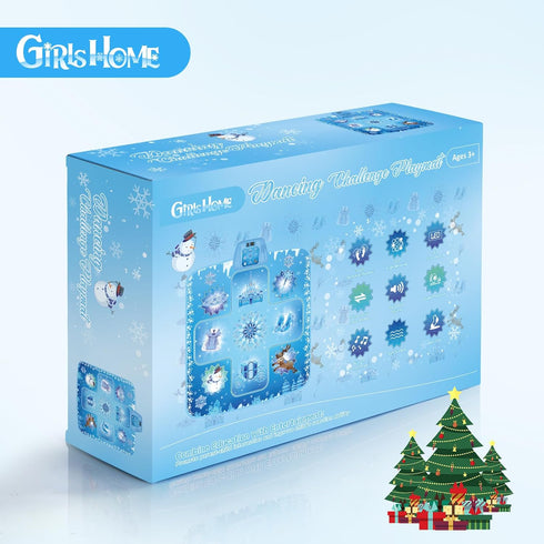 GirlsHome Dance Mat - Frozen Electronic Dance Pad with 5 Game Modes, Built-in Music, LED Kids Musical Mat