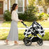 Dalzium Black and White Cow Print Car Seat Cover Baby, Carseat Canopy Cover for Girl Boy, Breathable Baby Carrier Cover