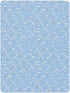 miaozhen 1 Pack 52x28 Cotton Baby Crib Sheets Soft Comfy Daisy Flower Pastel Blue Toddler Mattress Sheet for Nursery