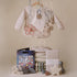 mushie Long Sleeve Baby Bib, Mess Free & Waterproof Fabric for Toddlers, Adjustable Fit 6-24 Months