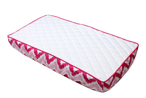 Bacati - Mixnmatch Zigzag Changing Pad Cover (Pinks)