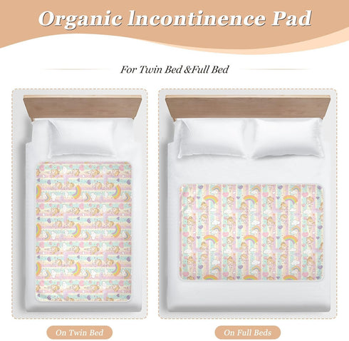 siphylline 52" 34" Ballerina Music Box Cartoon Extra Large Resuable Changing Pad Covers Highly Absorbent Bed Wetting