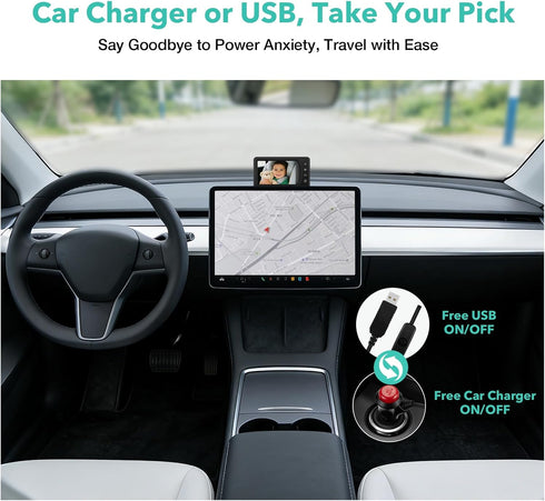 Chuanganzhuo 5'' NO.1 1080P Setting 3X S100U, 5inch Baby Car Camera with Night Vision, USB Powered, Mirror/Normal Mode