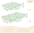 miaozhen 1 Pack 52x28 Cotton Baby Crib Sheets for Boys Girls Soft Grassland Insect Light Green Muslin Crib Sheets