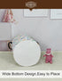 HUNRUNG Collapsible Fabric Storage Basket, Waterproof Laundry Hamper with Handles, Round Storage Bin for Clothes Toys