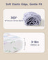 52x28Standard 4 Pack Crib Sheets Girl, Toddler Bed Sheets Fitted for Crib and Toddler Mattresses, Soft Breathable