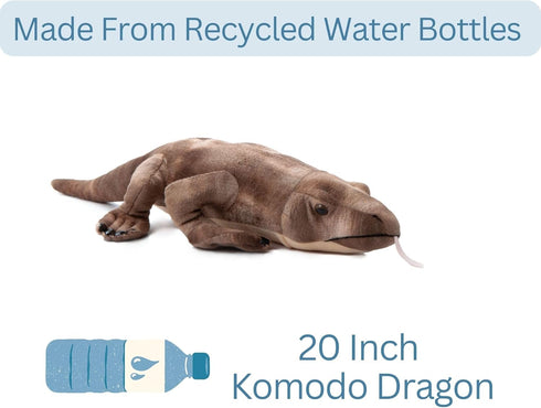 20 inches The Petting Zoo Komodo Dragon Stuffed Animal, Gifts for Kids, Wild Onez Zoo Animals, Komodo Dragon Plush Toy