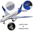 Blue Bump and Go Airplane Toy with Lights and Sounds