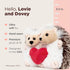 Bearington Hedgehog Stuffed Animal Plush - 6 in, Ideal for Valentine's Gift for Kids