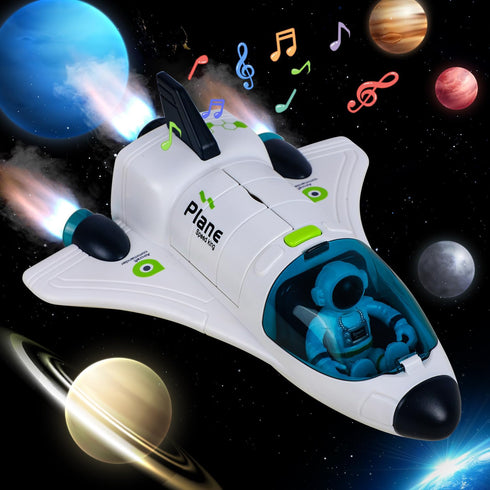 TOY Life Space Toys Rocket Toys for Kids, Space Shuttle with Astronaut Figure & Space Rover for Boys 5-12