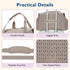 mommore Diaper Bag Tote, Large Capacity Travel Diaper bags, Hospital Bag for Labor Delivery, Baby Bag with Pacifier