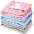 3 Pack Satin Baby Blanket with Silky Satin Backing Double Layer Soft